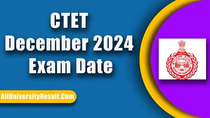 CTET December 2024 New Exam Date 2024